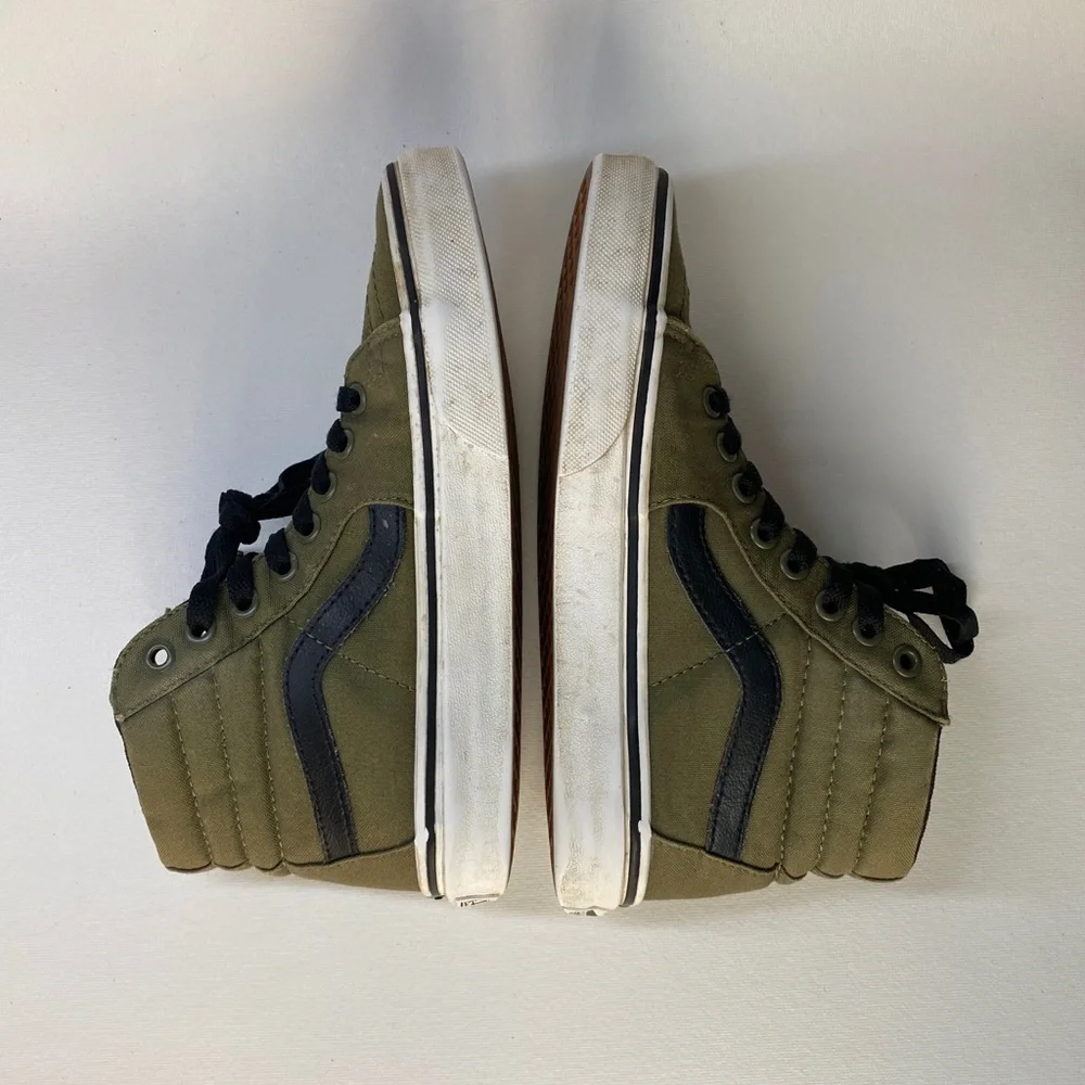 Van’s Sk-8 Hi Sneakers Women’s 5.5 Army Green/Black 721277 - Picture 7 of 9